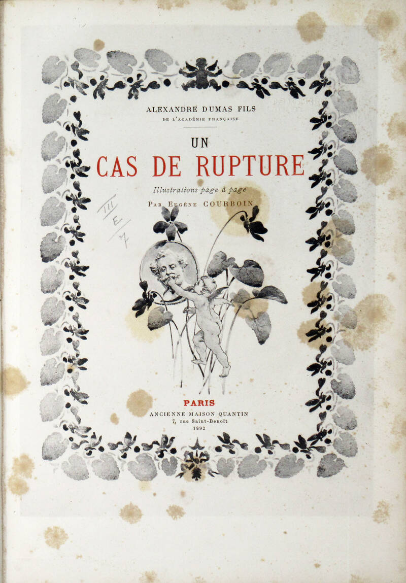 Un cas de rupture. Illustrations page à page par Eugène Courboin.