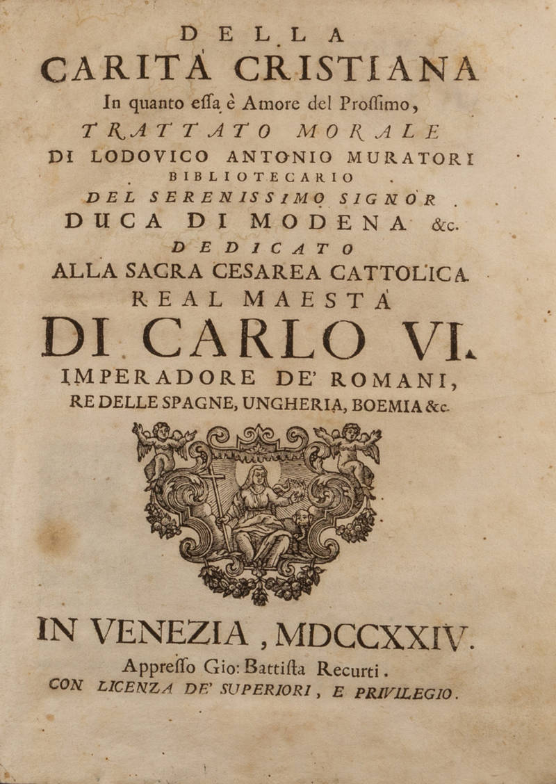 Della Carità Cristiana in quanto essa è Amore del Prossimo. Trattato Morale...