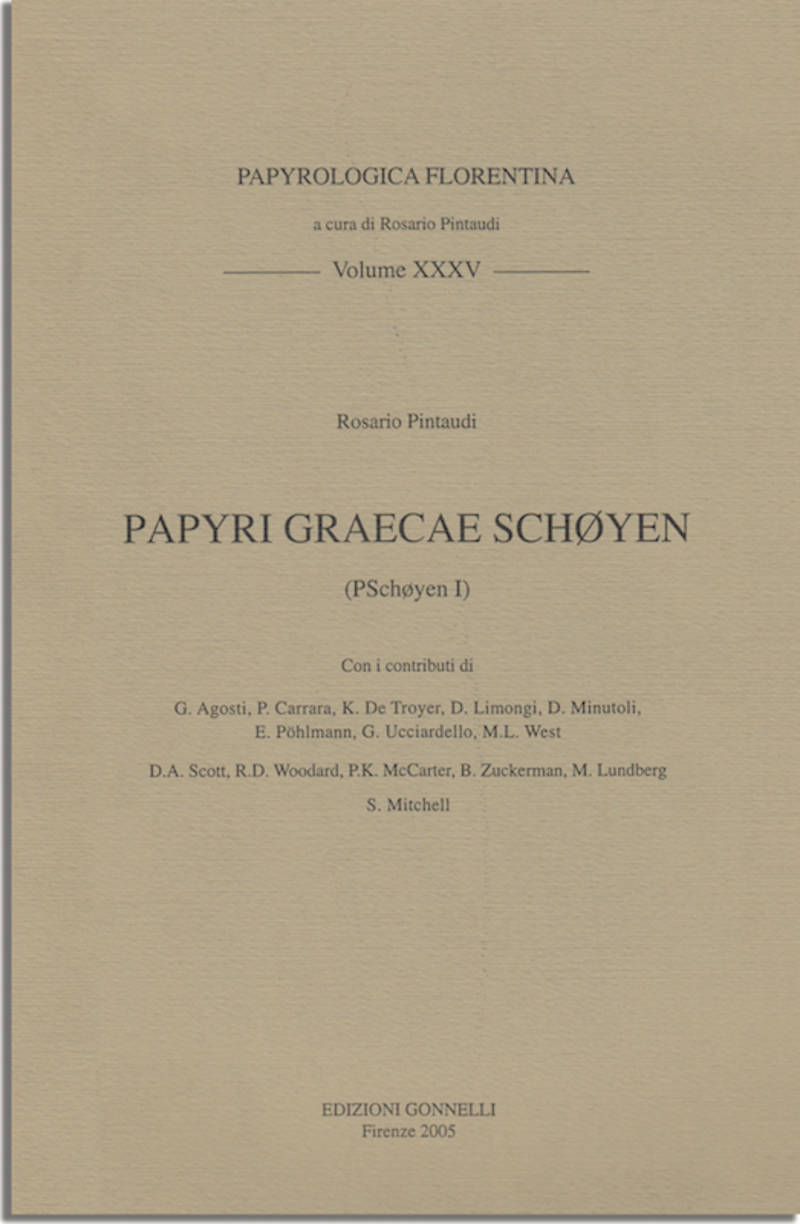 PAPYRI GRAECAE SCHØYEN (P.Schøyen I)