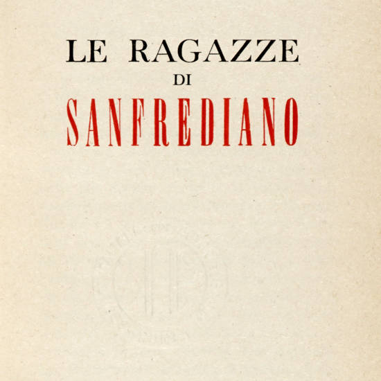 Le ragazze di Sanfrediano.