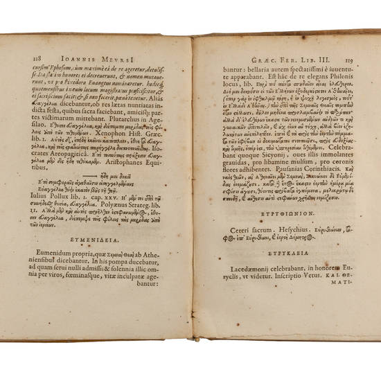 Graecia feriata. Sive, De Festis Graecorum, Libri VI. Graecia feriata. Sive, De Festis Graecorum, Libri VI.