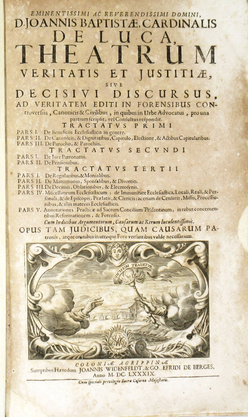Theatrum veritatis et justitiae, sive decisivi discursus... Theatrum veritatis et justitiae, sive decisivi discursus...