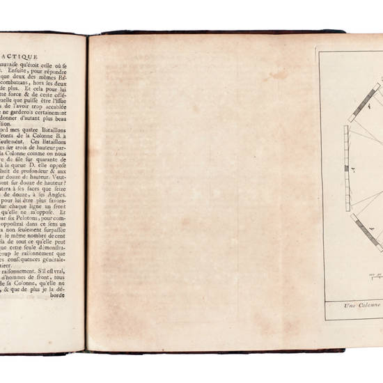 Sentimens d'un Homme de Guerre sur le nouveau systeme du Chevalier de Folard...Avec une Dissertation sur l'Ordre de Bataille de César et de Pompée à la Journée de Pharsale.