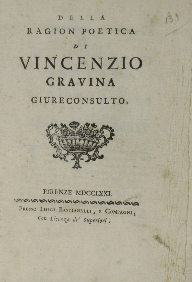 Della ragion poetica.