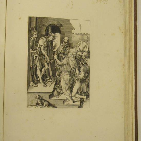 Chef-d'oeuvres de Martin Schoen (Schongauer). Gravés exactement en taille-douce d'après les orginals par A. Petrak. Trente et un subjects sur vingt-quatre feuilles avec un texte explicatif.