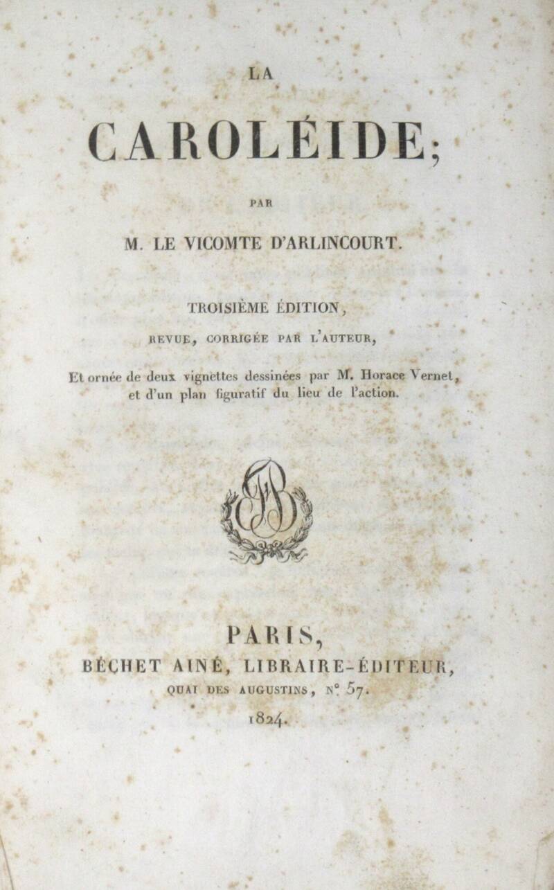 La Caroleide. Troisième édition.