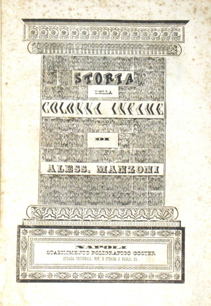 Storia della Colonna Infame.