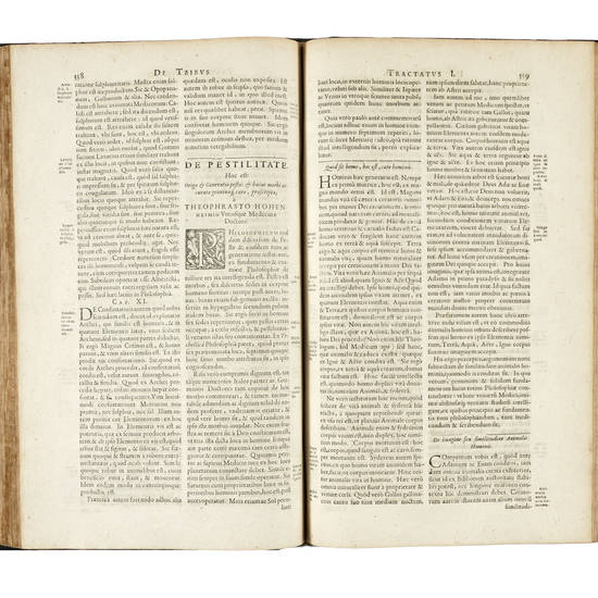 Opera omnia medico-chemico-chirurgica, tribus voluminibus comprehensa. Editio novissima et emendatissima, ad Germanica & Latina exemplaria accuratissimè collata: Variis tractatibus & opusculis summa hinc inde diligentia conquisitis, ut in Voluminis Primi