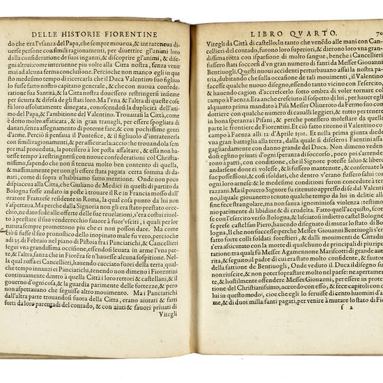 Le Historie della citta di Fiorenza, le quali con tutta quella particolarità che bisogna, contengono quanto dall'anno 1494, fino al tempo dell'anno 1531, e successivo. Con un catalogo de Gonfalonieri di giustizia, che hanno seduto nel supremo mgistrato d