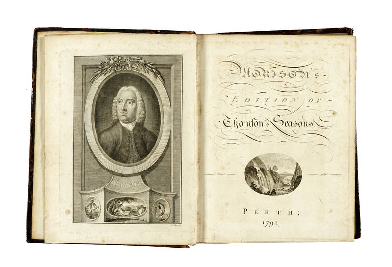 The season, by James Thomson. A new edition. Adorned with a set of engravings, from original paintings. Together with an original life of the author, and a critical essay on the seasons. By Robert Heron.