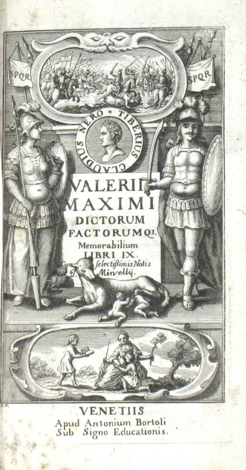 Dictorum, factorumque. Memorabilium Libri IX. Selectissimis Notis Minvellij. Dictorum, factorumque. Memorabilium Libri IX. Selectissimis Notis Minvellij.