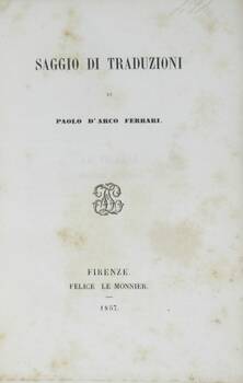 SAGGIO di traduzioni di Paolo D'Arco Ferrari.