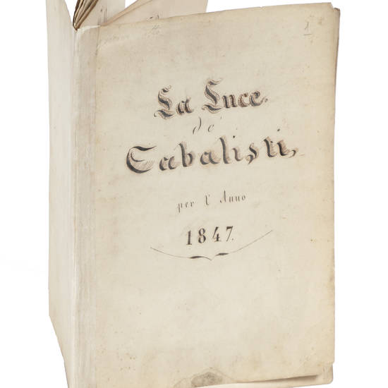 LUCE (LA) de' Cabalisti per l'anno 1847.
