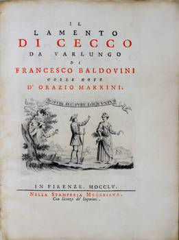 Il Lamento di Cecco da Varlungo, colle note d'Orazio Marrini.