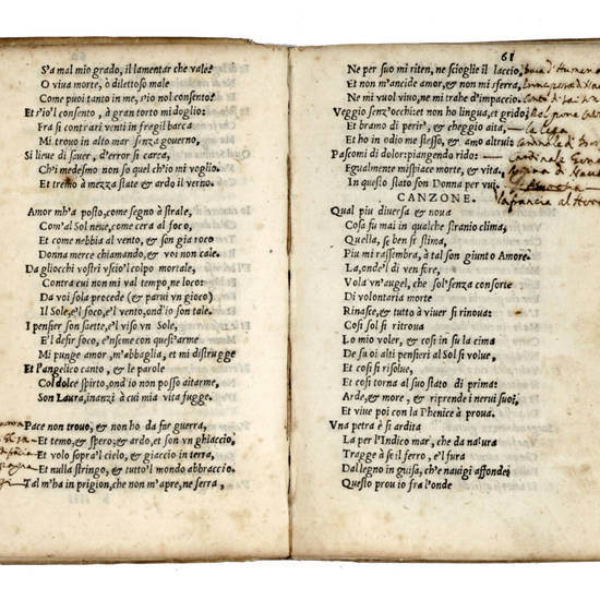 Il Petrarcha. (Sonetti, Canzoni, Trionfi).