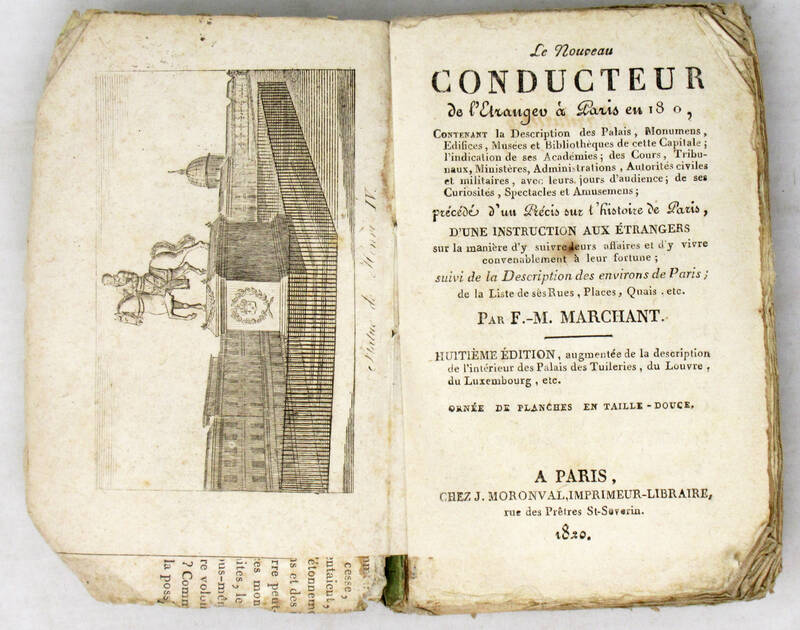 Le nouveau conducteur de l'Etranger à Paris...Ornée de planches en taille-douce.