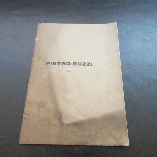 Pietro Bozzi. (Nota Biografica). Pietro Bozzi. (Nota Biografica).