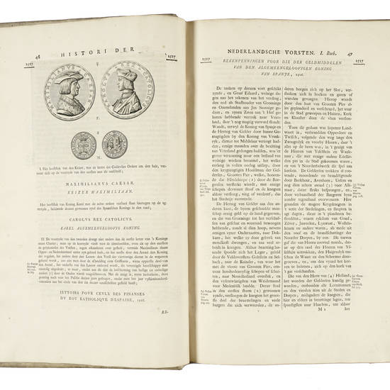 Histori der Nederlandsche Vorsten...van Albert Graaf van Holland tot...Keizer Karel den Vyfden...Duizend historipenningen...