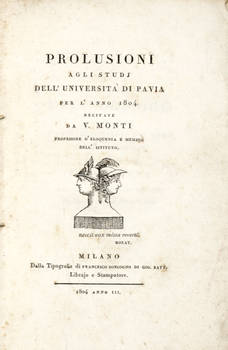Prolusioni agli studi dell'Università di Pavia per l'anno 1804...