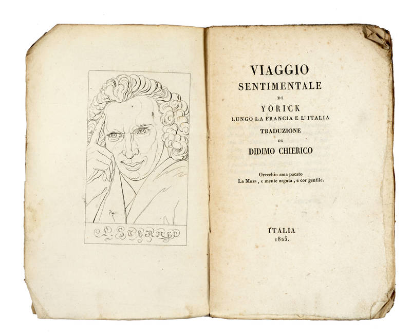Viaggio sentimentale di Yorick lungo la Francia e l'Italia. Traduzione di Didimo Chierico.