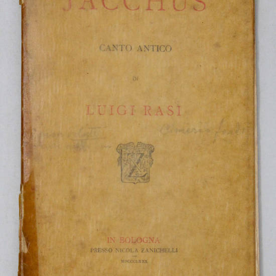 Jacchus. Canto antico.