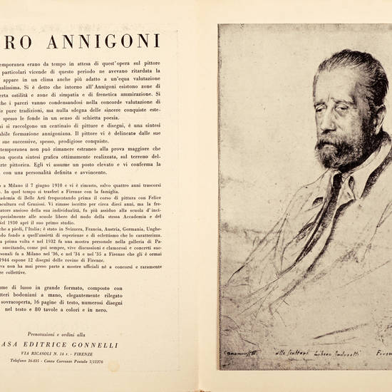 Pietro Annigoni. (con una presentazione autobiografica e introduzione editoriale).