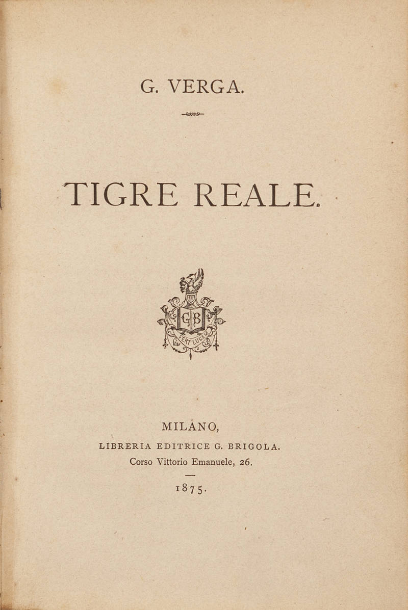 Tigre Reale. Tigre Reale.