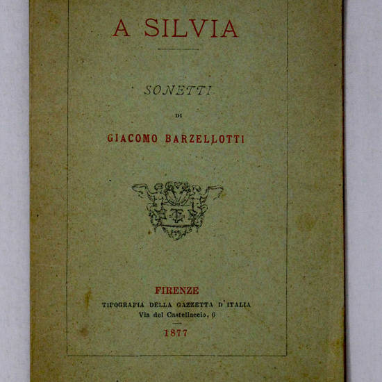 A Silvia. Sonetti.
