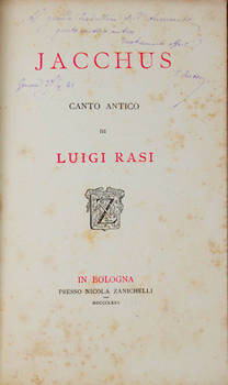 Jacchus. Canto antico.