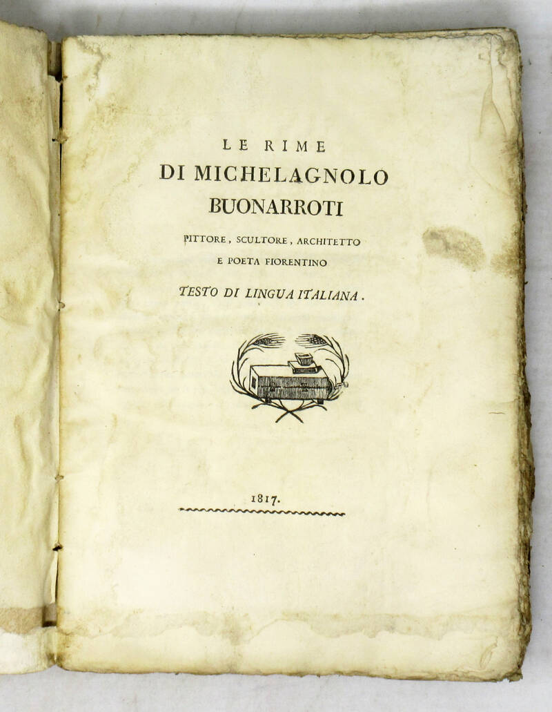 Le rime...Testo di lingua italiana.