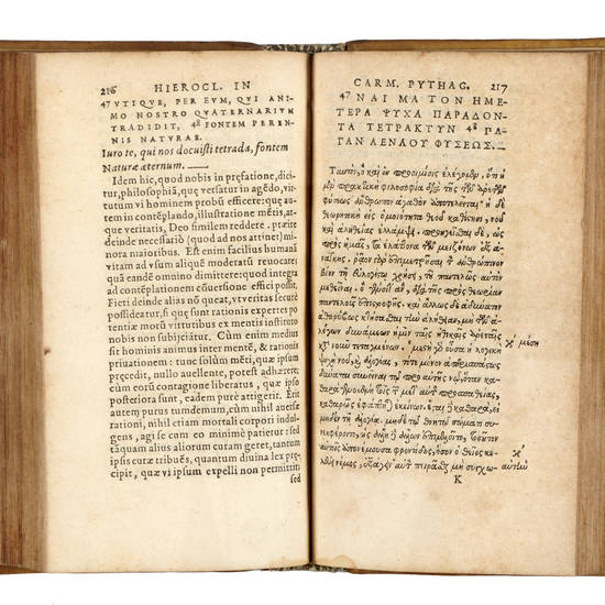 Hieroclis Philosophi commentarius / in aurea Pythagoreorum carmina./ Ioan Curterio interprete./...
