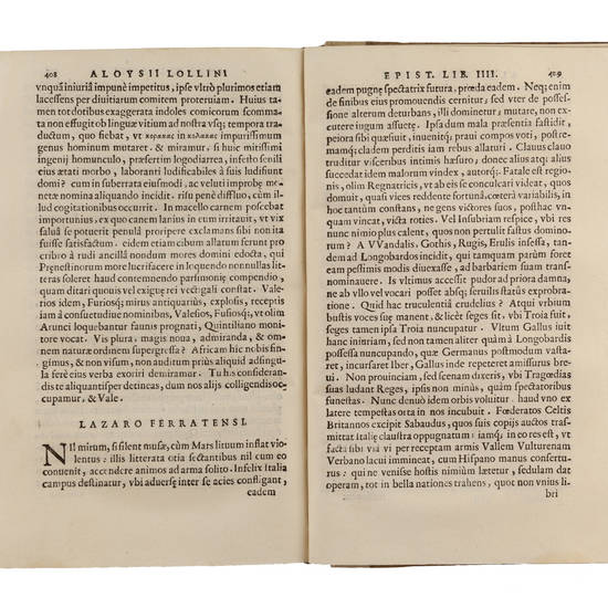 Epistolae Miscellaneae. Opus rerum varietate, & sententiarum eruditione periucundum, & humanarum litterarum studiosis utilissimum...