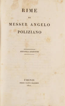 Rime. Seconda edizione.
