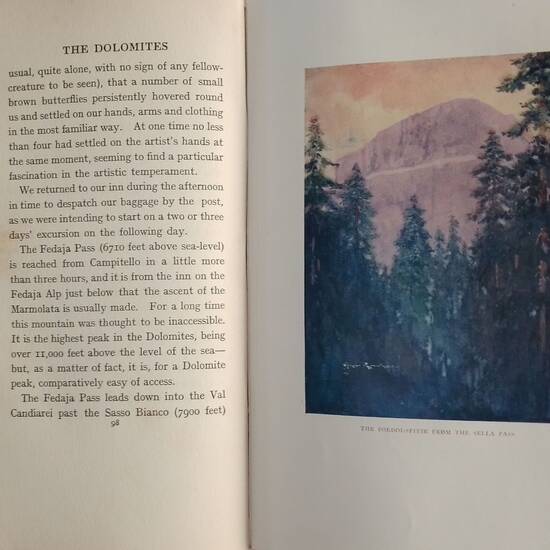 The Dolomites by S.H. Hamer with sixteen illustrations in colour by Harry Rountree. Second Edition. The Dolomites by S.H. Hamer with sixteen illustrations in colour by Harry Rountree. Second Edition.