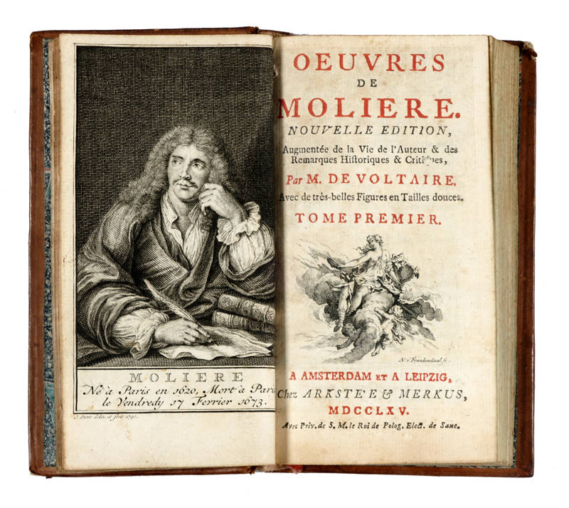Oeuvres de Moliere. Nouvelle édition, augmentée de la Vie de l'Auteur & des remarques historiques....Tome premier (-sixieme).