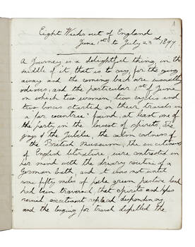 Eight weeks out of England. June, 1 to July 23 1897. Eight weeks out of England. June, 1 to July 23 1897.