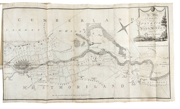 Plans of the lakes in Cumberland, Westmorland, and Lancashire; with an accurate survey of the roads leading to them from Penrith, Keswick, & c...