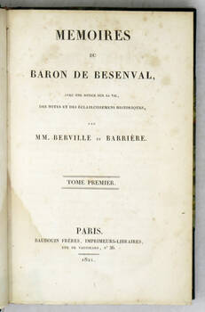 Mémoires du baron de Besenval... Mémoires du baron de Besenval...