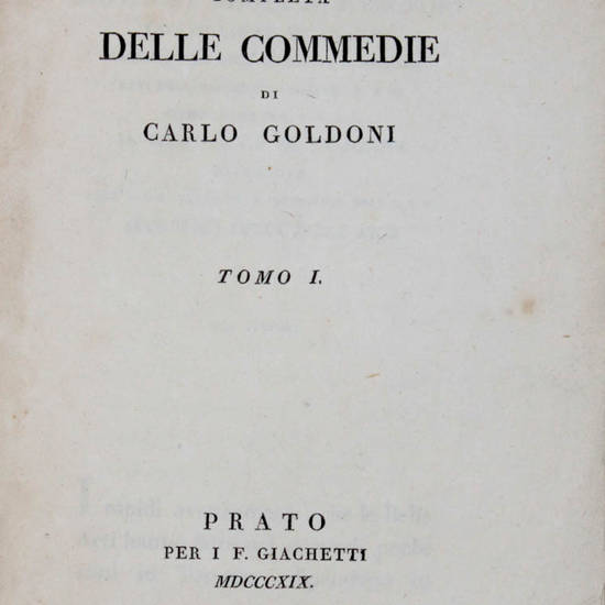 Collezione completa delle commedie.