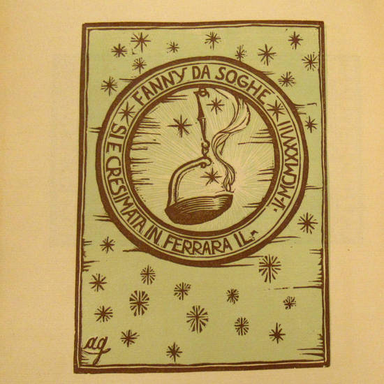 130 Ex-libris italiani moderni allegorie, ecc. Serie V. ed ultima. (Ex-libris ed allegorie).