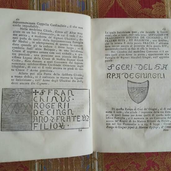 Descrizione della Provincia del Mugello con la Carta Geografica del medesimo aggiuntavi un'antica Cronica della Nobil Famiglia Da Lutiano creduta di Consorteria Degli Ubaldini già Signori dell'istesso Mugello... Descrizione della Provincia del Mugello con la Carta Geografica del medesimo aggiuntavi un'antica Cronica della Nobil Famiglia Da Lutiano creduta di Consorteria Degli Ubaldini già Signori dell'istesso Mugello...