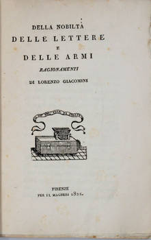 Della nobiltà delle lettere e delle armi. Ragionamenti.