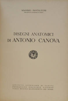 Disegni anatomici di Antonio Canova.