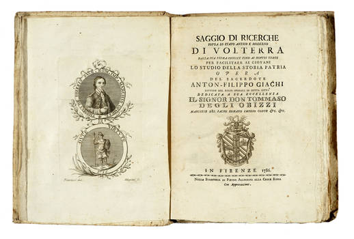 Saggio di ricerche sopra lo stato antico e moderno di Volterra, dalla sua origine fino ai nostri tempi...