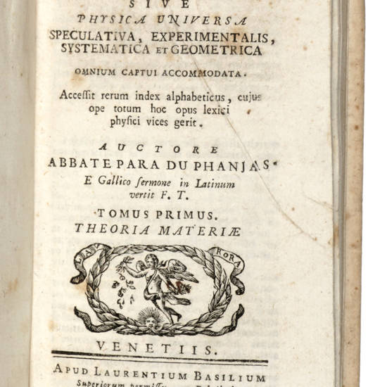 Theoria entium sensibilium sive Physica Universa...