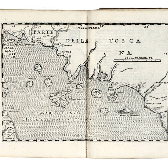 Descrittione di tutta Italia di...,nella quale si contiene il sito di essa; la qualità delle parti sue; l'origine delle città...Aggiuntavi la descrittione di tutte l'isole...con le sue tavole copiosissime...