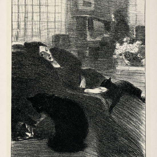 Chansons de femmes. Poésies de Henri Bernard, Théodore Botrel, Maurice Boukay, Louis Forest, Jacques Madeleine, Henri Maigrot, Jules Méry, Bertrand Millanvoye, Armand Silvestre, Léon Suès. Préface d'Armand Silvestre. Lithographies de Steinlen.