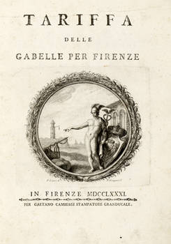 Tariffa delle Gabelle per Firenze.