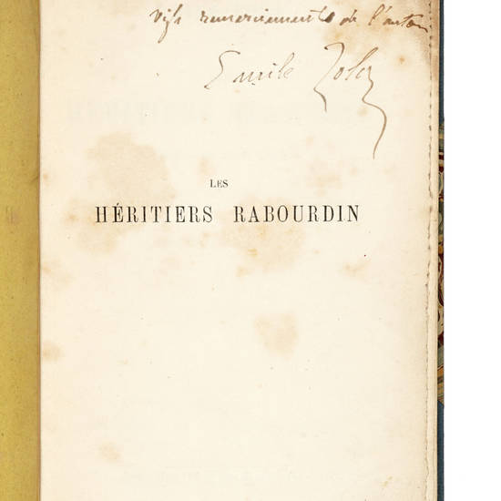 Les héritiers Rabourdin. Comédie en trois actes.. Les héritiers Rabourdin. Comédie en trois actes..