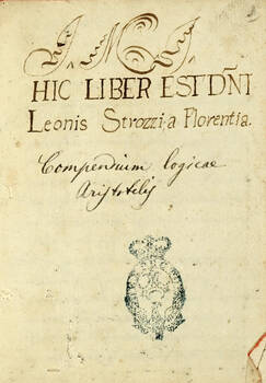 Compendium Logicae Aristotelis. Compendium Logicae Aristotelis.
